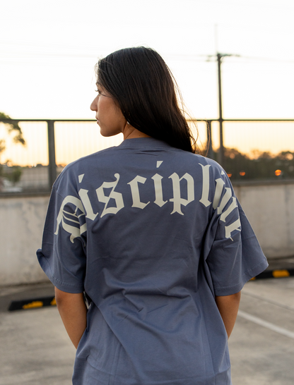 Signature Oversized T-Shirt - Shale Blue