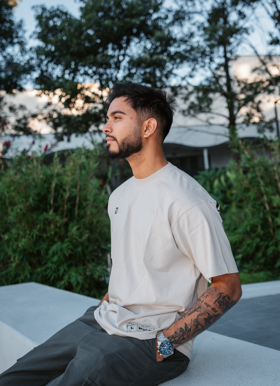 Signature Oversized T-Shirt - Sand Beige