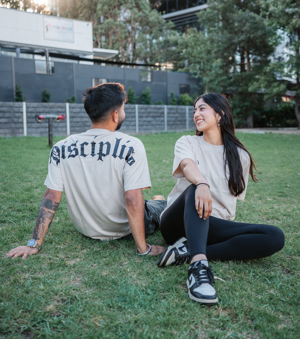 Signature Oversized T-Shirt - Sand Beige